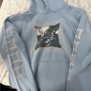 CLOAK Blue Graphic Hoodie for Men
